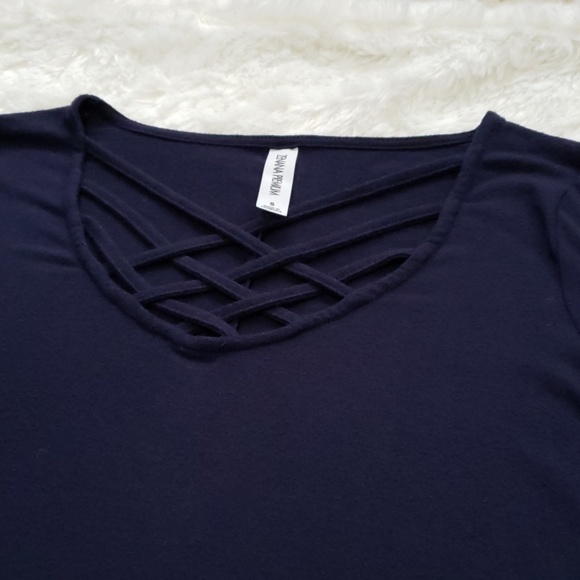 Zenana Outfitters Tops - Criss Cross Top